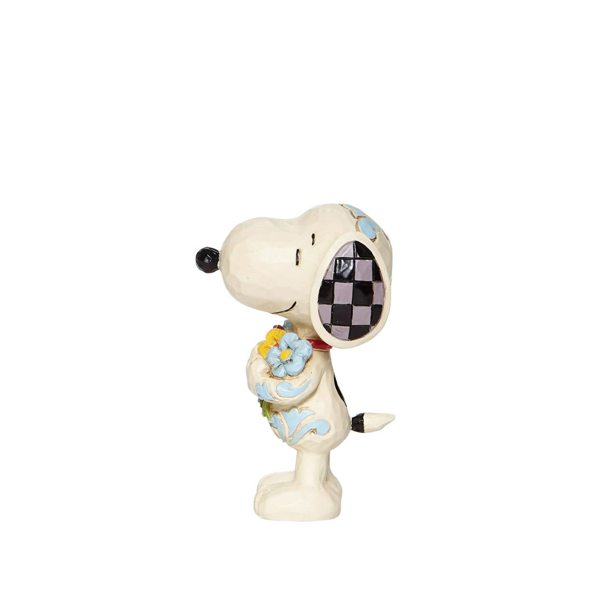 Treat yourself or someone special to Peanuts by Jim Shore collectable figurine. It's springtime and the world's most famous comic strip pup has picked some lovely flowers for you.