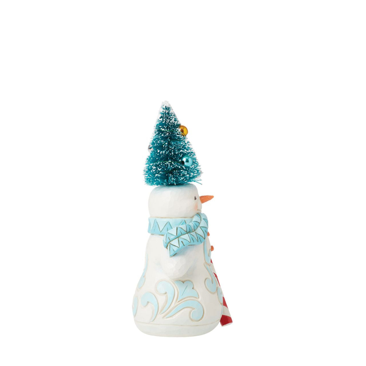Good things come in small packages this pint sized snowman is now exception. Crafted for the Heartwood Creek collection by Jim Shore, he comes in fully branded packaging.