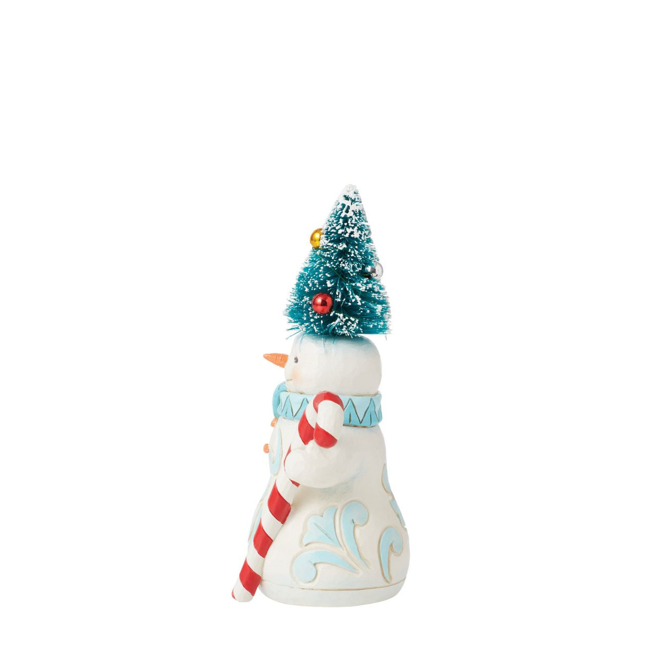 Good things come in small packages this pint sized snowman is now exception. Crafted for the Heartwood Creek collection by Jim Shore, he comes in fully branded packaging.