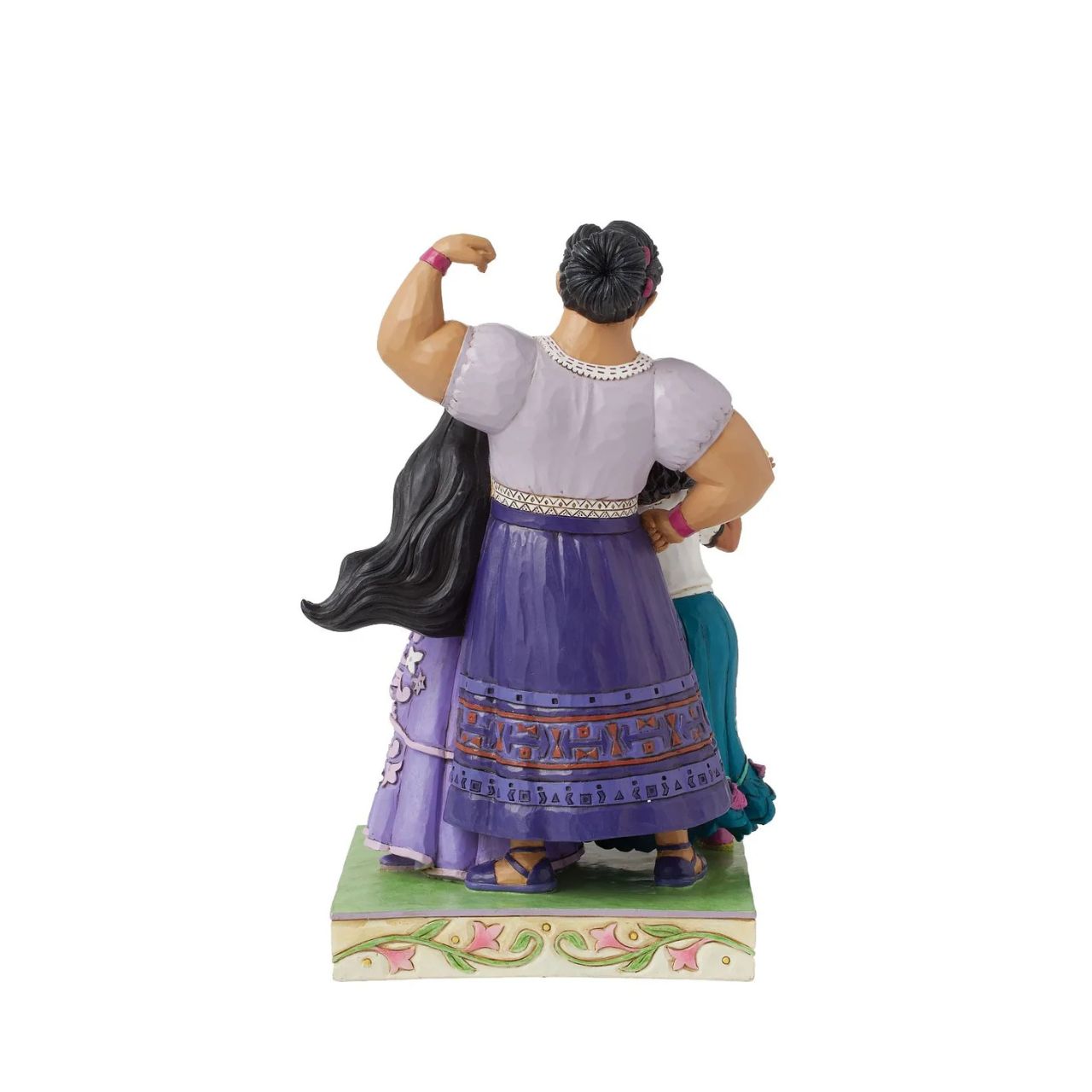 Life is full of colour and everyone has a gift. This special figurine features Mirabel, Isabella and Luisa from the hit Disney film, Encanto. The three sisters showing that they are truly "Stronger Together".