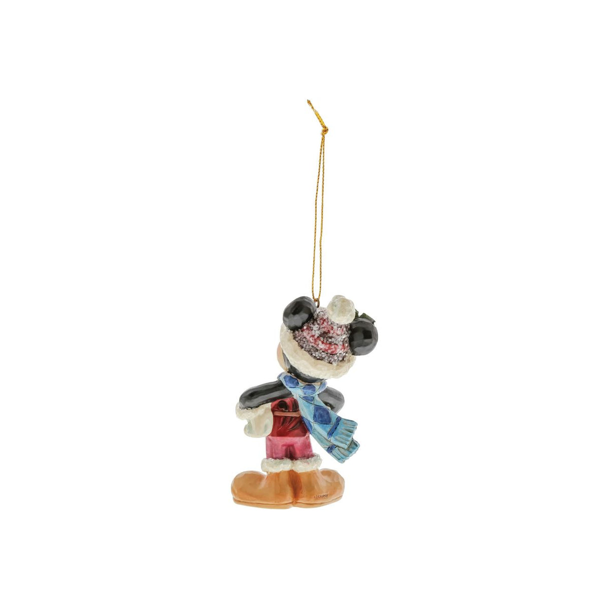This colourful ornament of Mickey Mouse features sparkling sugary accents. Handcrafted in dazzling detail, this delightful ornament combines the beloved Disney characters with the artistry of Jim Shore.