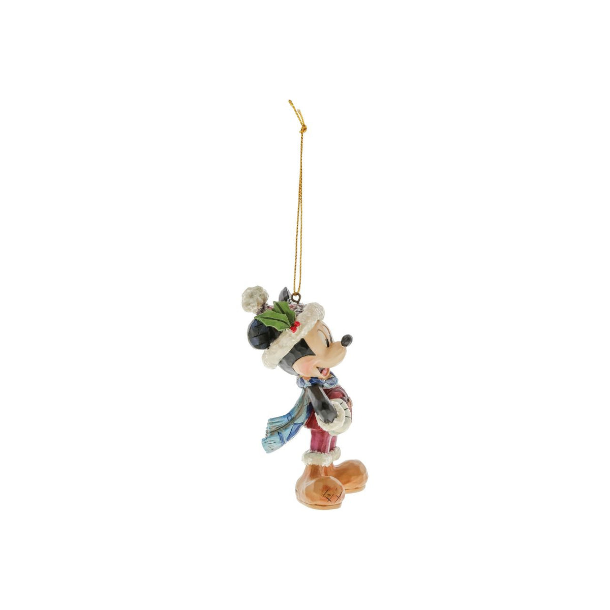 This colourful ornament of Mickey Mouse features sparkling sugary accents. Handcrafted in dazzling detail, this delightful ornament combines the beloved Disney characters with the artistry of Jim Shore.