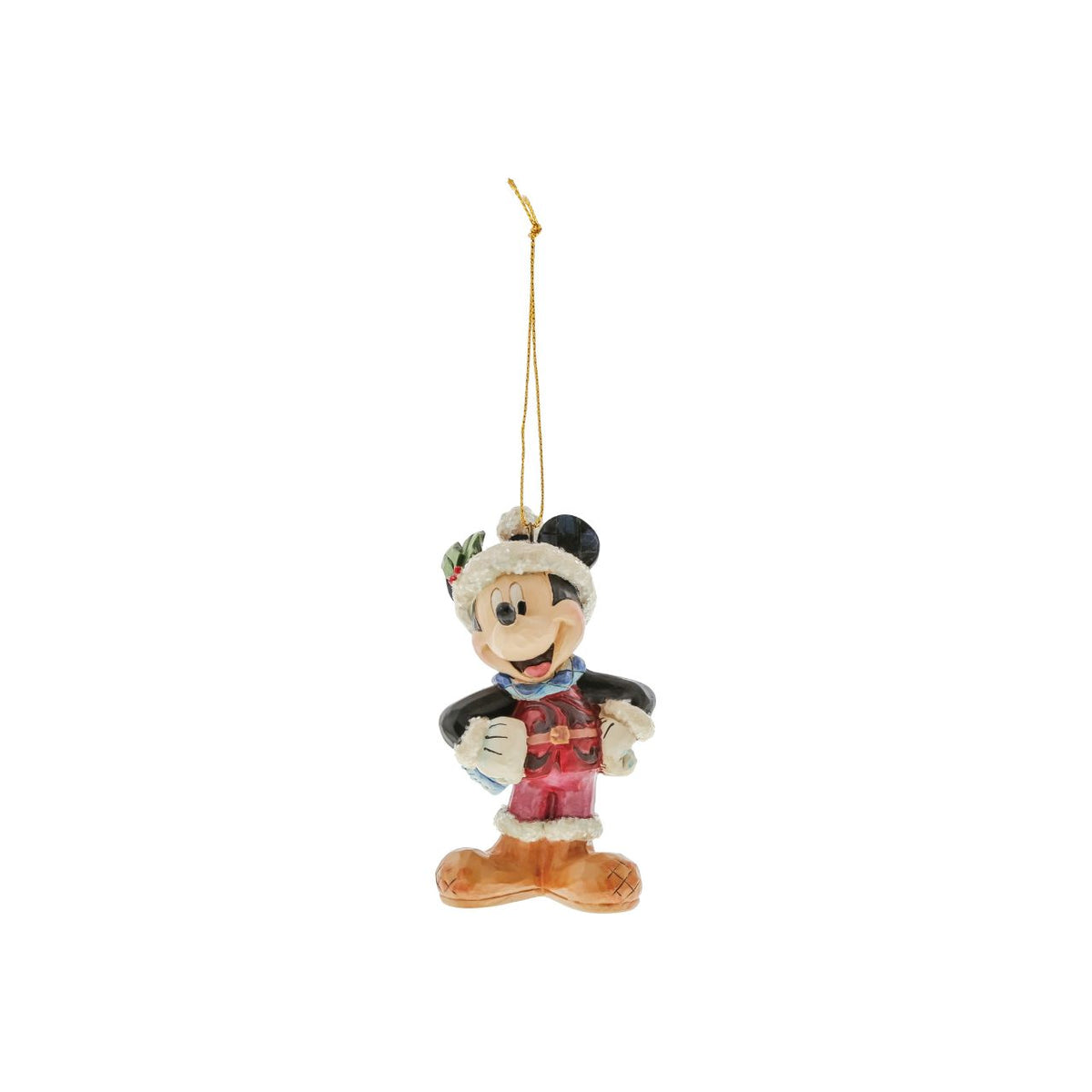 This colourful ornament of Mickey Mouse features sparkling sugary accents. Handcrafted in dazzling detail, this delightful ornament combines the beloved Disney characters with the artistry of Jim Shore.