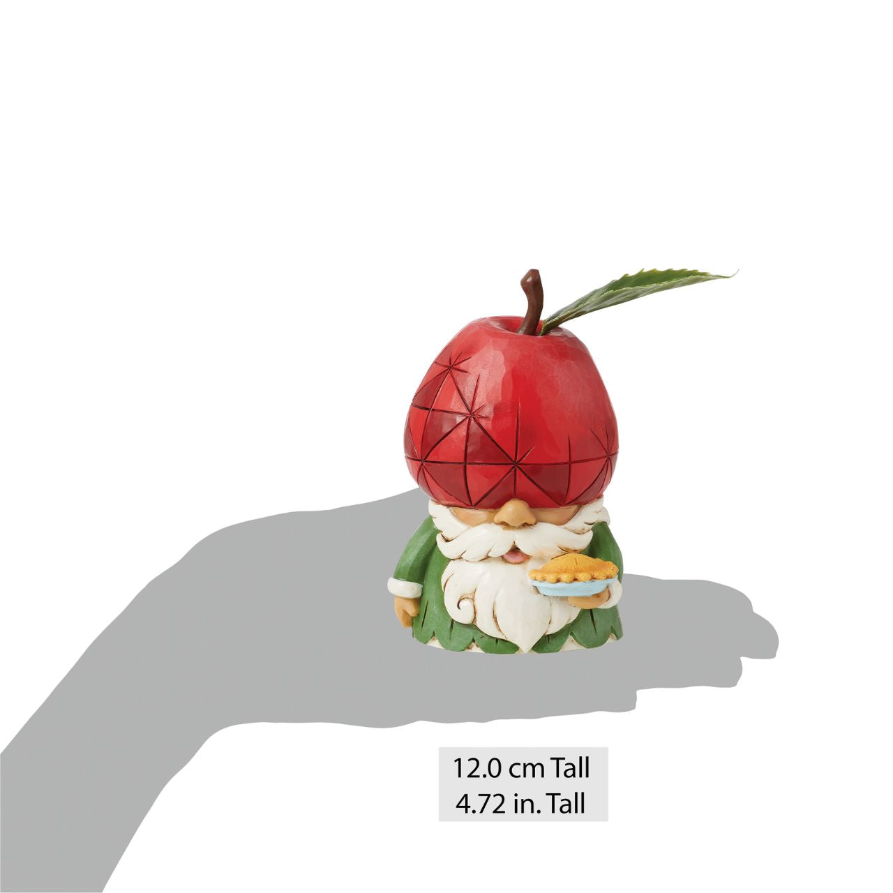 No one knows gnomes like Jim Shore. A master craftsman of the playful guardians, the beloved artist creates a new addition to his growing gnome collection. An apple inspired the gnomes fruit hat and Americas favourite pie.