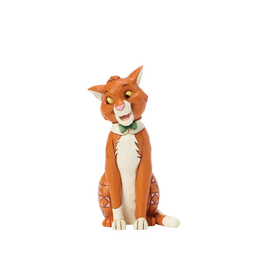Celebrate the 55th anniversary of The Aristocats in 2025 with this charming rendition of Thomas O'Malley, the alley cat, who has found his new home with Duchess and the kittens. With a stylish bow collar and patchwork details, he poses with love in his eyes.