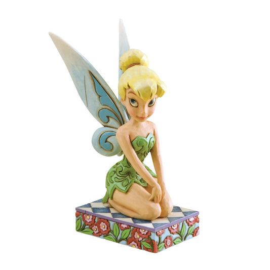 Disney Tinker Bell A Pixie Delight Figurine by Jim Shore  Add a little pixie delight in to your home with this beautiful piece of lovable character from the Disney Traditions brand by award winning artist and sculptor, Jim Shore. Perfect for the little fairy in your house or as an addition to your Disney Collection. 