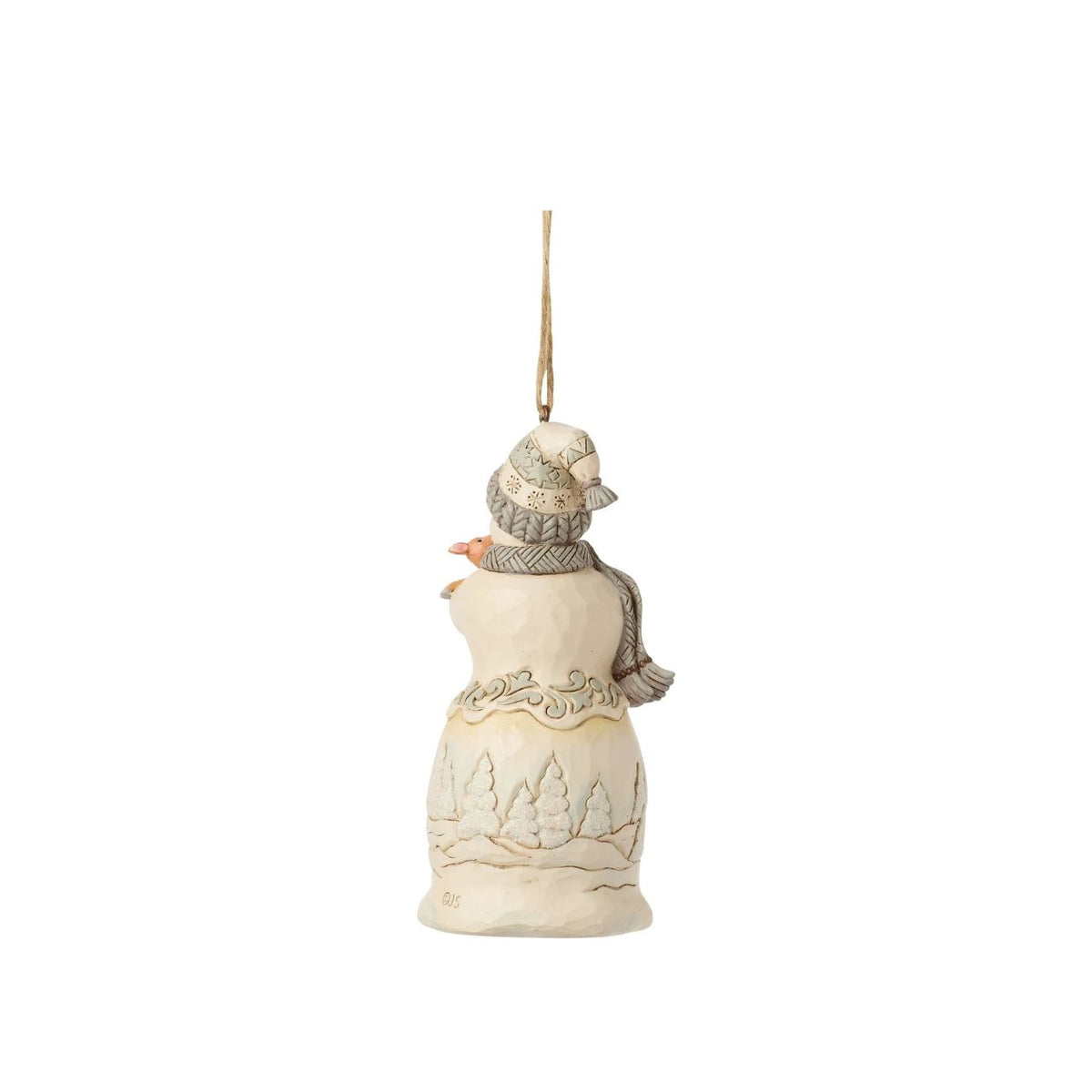 Embrace the enchantment of winter with the Woodland Snowman figurine from the esteemed Heartwood Creek collection by Jim Shore. This charming piece showcases a beautifully detailed snowman, lovingly crafted with the signature folk-art style that Jim Shore is renowned for.