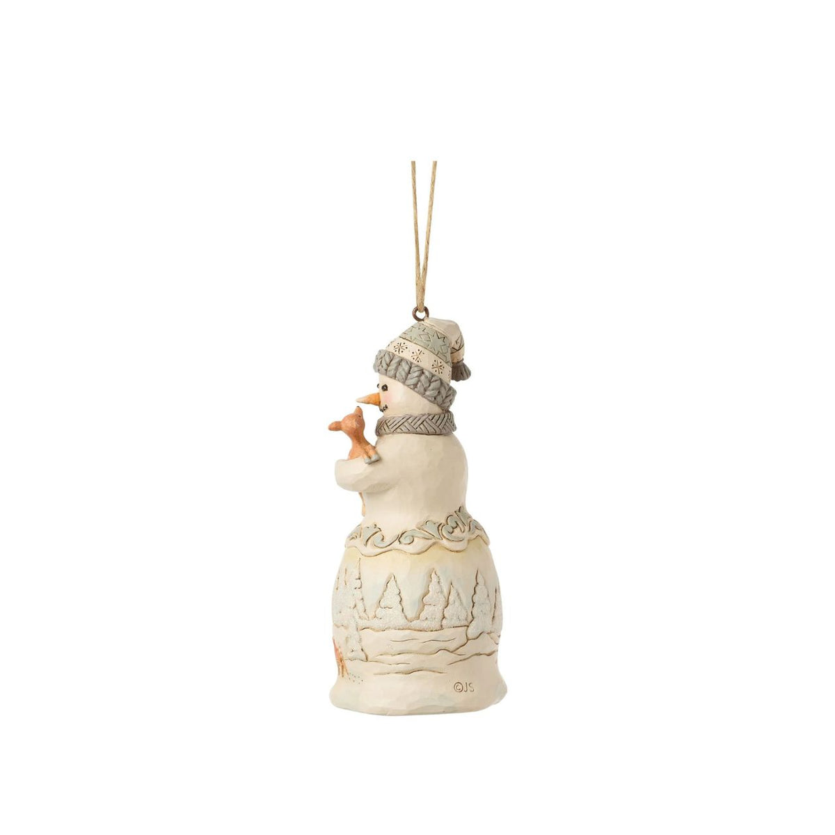 Embrace the enchantment of winter with the Woodland Snowman figurine from the esteemed Heartwood Creek collection by Jim Shore. This charming piece showcases a beautifully detailed snowman, lovingly crafted with the signature folk-art style that Jim Shore is renowned for.