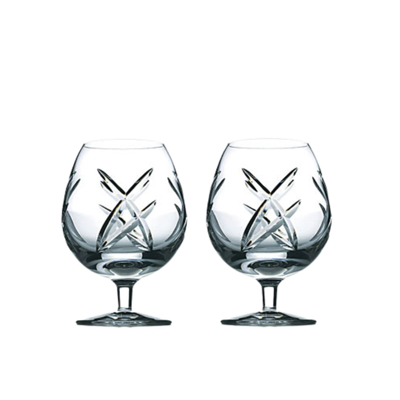 Waterford John Rocha Signature Brandy Glasses Set of 2  John Rocha captures the clarity and purity of Waterford Crystal with his contemporary collection of stemware.