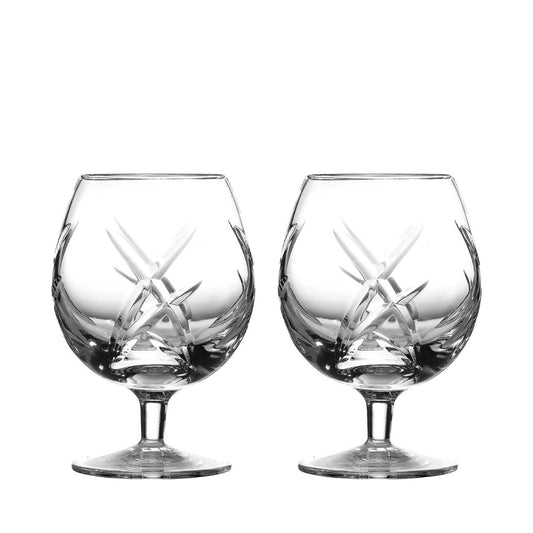Waterford John Rocha Signature Brandy Glasses Set of 2  John Rocha captures the clarity and purity of Waterford Crystal with his contemporary collection of stemware.