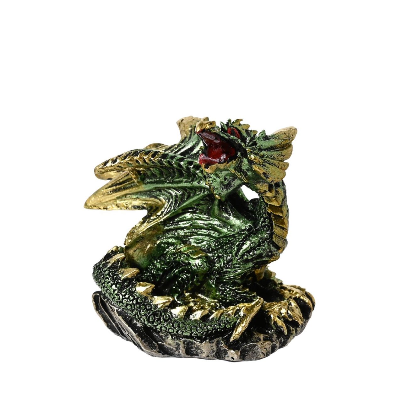 These figurines stand out due to their striking designs and powerful colours, which have a metallic effect finish. They are made from high-quality resin which allows for intricate detailing. A brand for customers and avid collectors who are drawn to the mystical and gothic aesthetic.