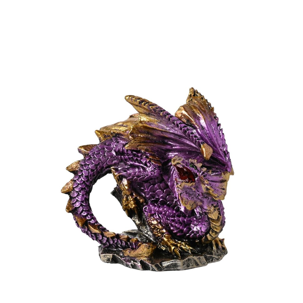 These figurines stand out due to their striking designs and powerful colours, which have a metallic effect finish. They are made from high-quality resin which allows for intricate detailing. A brand for customers and avid collectors who are drawn to the mystical and gothic aesthetic.