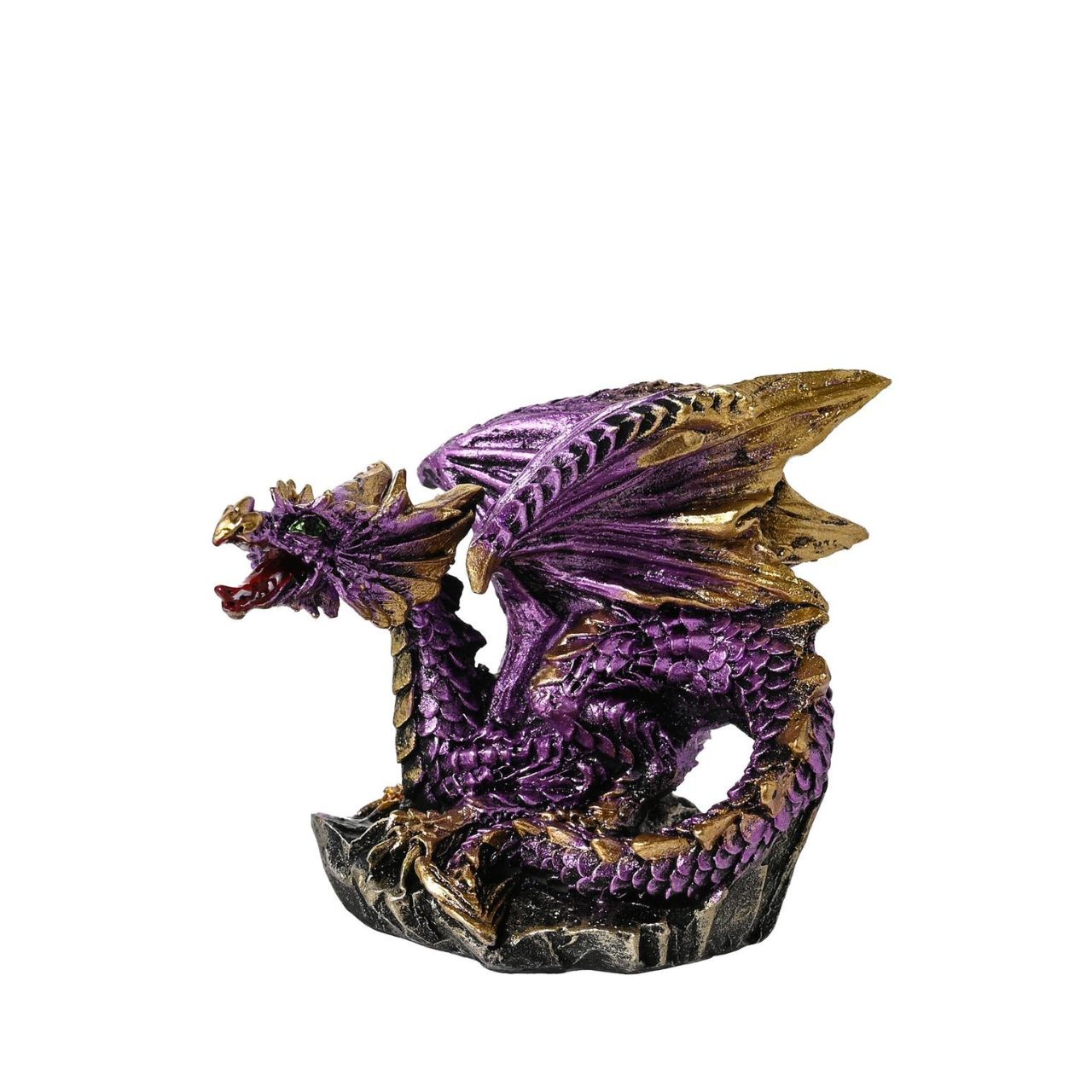 These figurines stand out due to their striking designs and powerful colours, which have a metallic effect finish. They are made from high-quality resin which allows for intricate detailing. A brand for customers and avid collectors who are drawn to the mystical and gothic aesthetic.