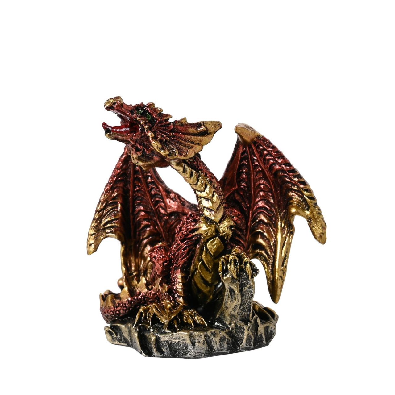 These figurines stand out due to their striking designs and powerful colours, which have a metallic effect finish. They are made from high-quality resin which allows for intricate detailing. A brand for customers and avid collectors who are drawn to the mystical and gothic aesthetic.