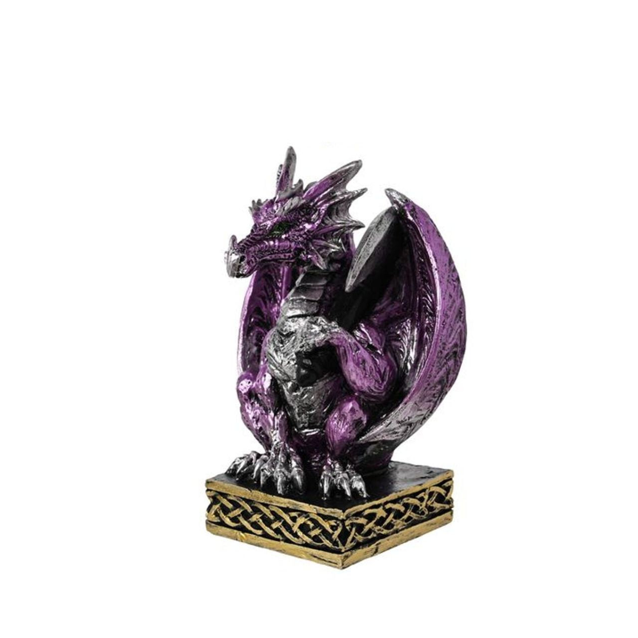 Each one depicts a unique dragon design and colour. They are made from high-quality resin which allows for intricate detailing. A brand for customers and avid collectors who are drawn to the mystical and gothic aesthetic.