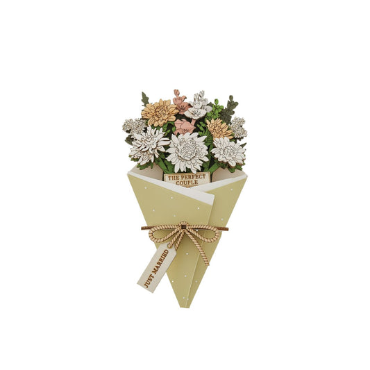 Surprise and delight someone with a beautiful bouquet figural card - Send them loads of love through the post with our letterbox inspired 3D figurine card..