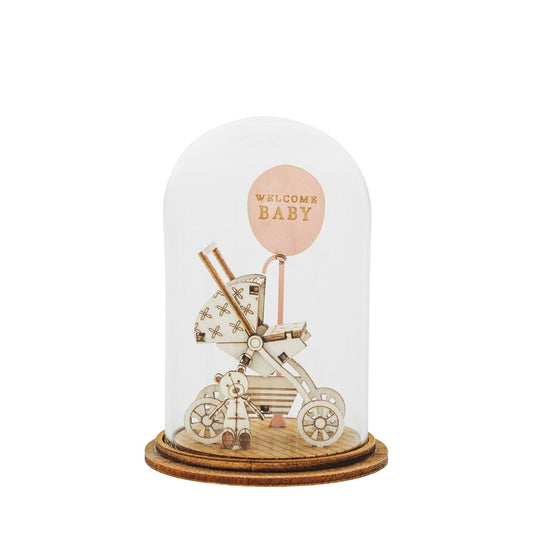 'Welcome Baby' is the perfect gift representing the new bundle of joy in your life. A gift for the baby to put in the nursery or a for the new parents.