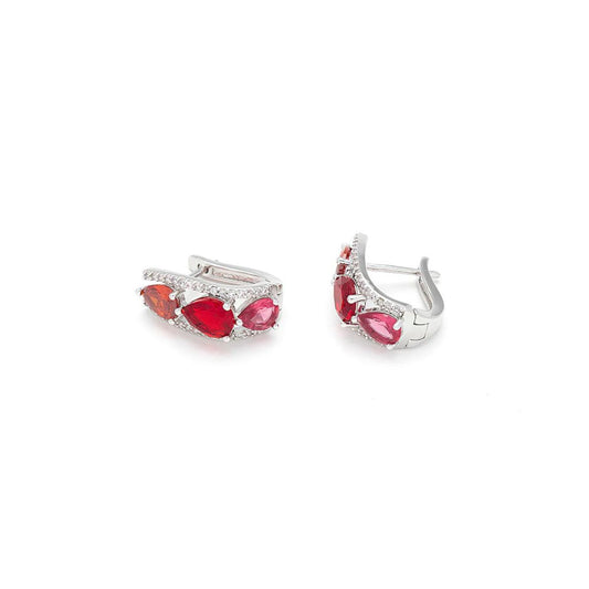 Ailani Ruby Hoop Earrings by Knight & Day