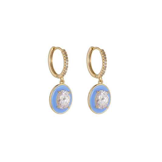 These Knight & Day Blue Enamel Earrings add a pop of color to any outfit with their stunning blue enamel design. Made with high-quality materials, they are durable and stylish, perfect for any occasion. Expertly crafted by Knight & Day, these earrings are a must-have for any fashion-forward individual.