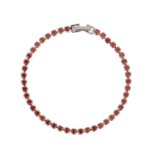 Knight & Day Dakota Garnet Tennis Bracelet