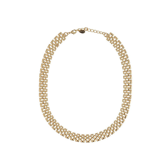 Beautiful flat chain necklace in vintage style.