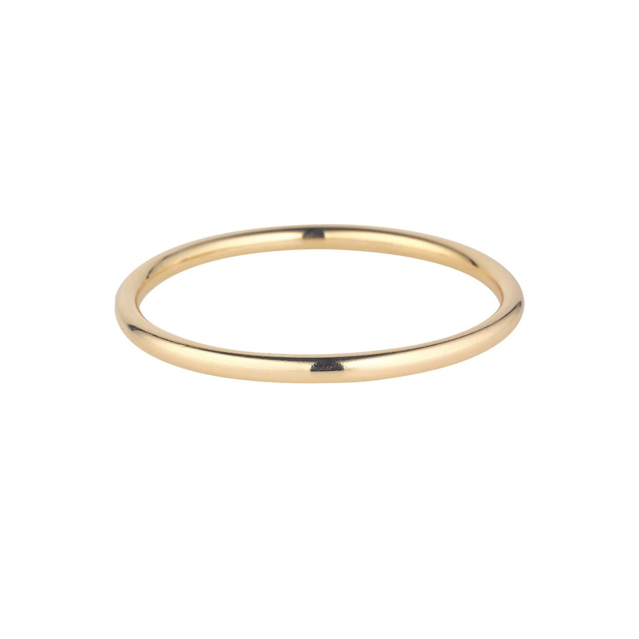 Slimline gold plated bangle. Inner diameter 66mm.