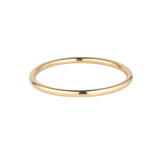 Slimline gold plated bangle. Inner diameter 66mm.