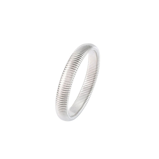 Elevate your everyday style with the Novalee 12mm Silver Bangle from Knight & Day. This trendy silver plated piece features a sleek 12mm band width that strikes the perfect balance between statement and subtlety.
