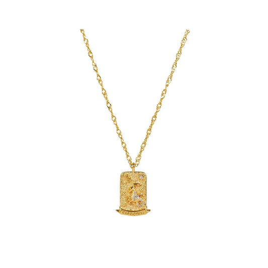 Capricorn Zodiac Pendant – 18K Gold Plated. Celebrate the ambitious, determined and sophisticated spirit of Capricorn, born between December 21st and January 19th, with this elegant zodiac pendant.