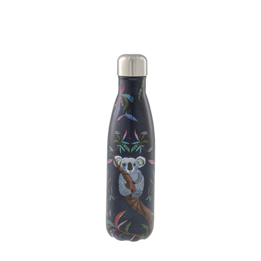 ﻿Michelle Allen Koala Water Bottle  Our Koala Reusable Water Bottle is made of high-quality, double-walled stainless steel. They are BPA-free and have a special spill-proof vacuum seal keeping your favourite beverage inside hot or cold for at least 12 hours and up to 24 hours.