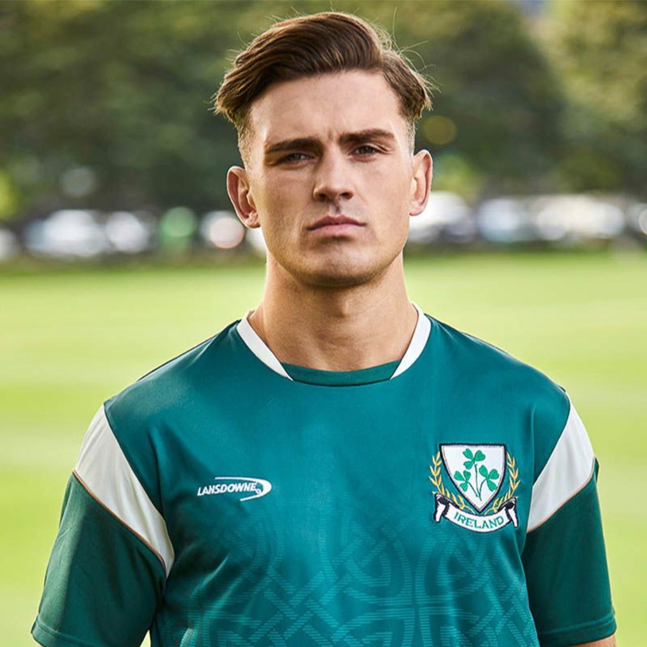 This Green performance T-shirt is part of the Lansdowne Sports Official Collection. Constructed with precision using a sophisticated sublimation process, this performance t-shirt is ideal for athletic activities due to its specialized dry fit material. The material helps stabilize core temperature while enhancing breathability and comfort.
