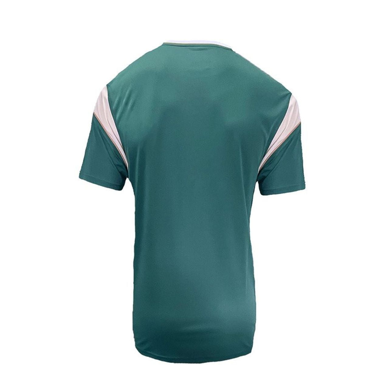 This Green performance T-shirt is part of the Lansdowne Sports Official Collection. Constructed with precision using a sophisticated sublimation process, this performance t-shirt is ideal for athletic activities due to its specialized dry fit material. The material helps stabilize core temperature while enhancing breathability and comfort.