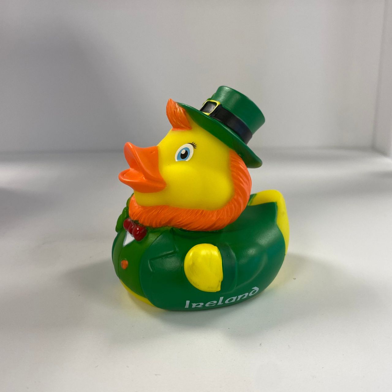 Make bath time fun with our Leprechaun Bath Toy Duck! This adorable toy is sure to entertain your child while they splash around. Bring a touch of magic to your little one's bath time with our Leprechaun Bath Toy Duck.