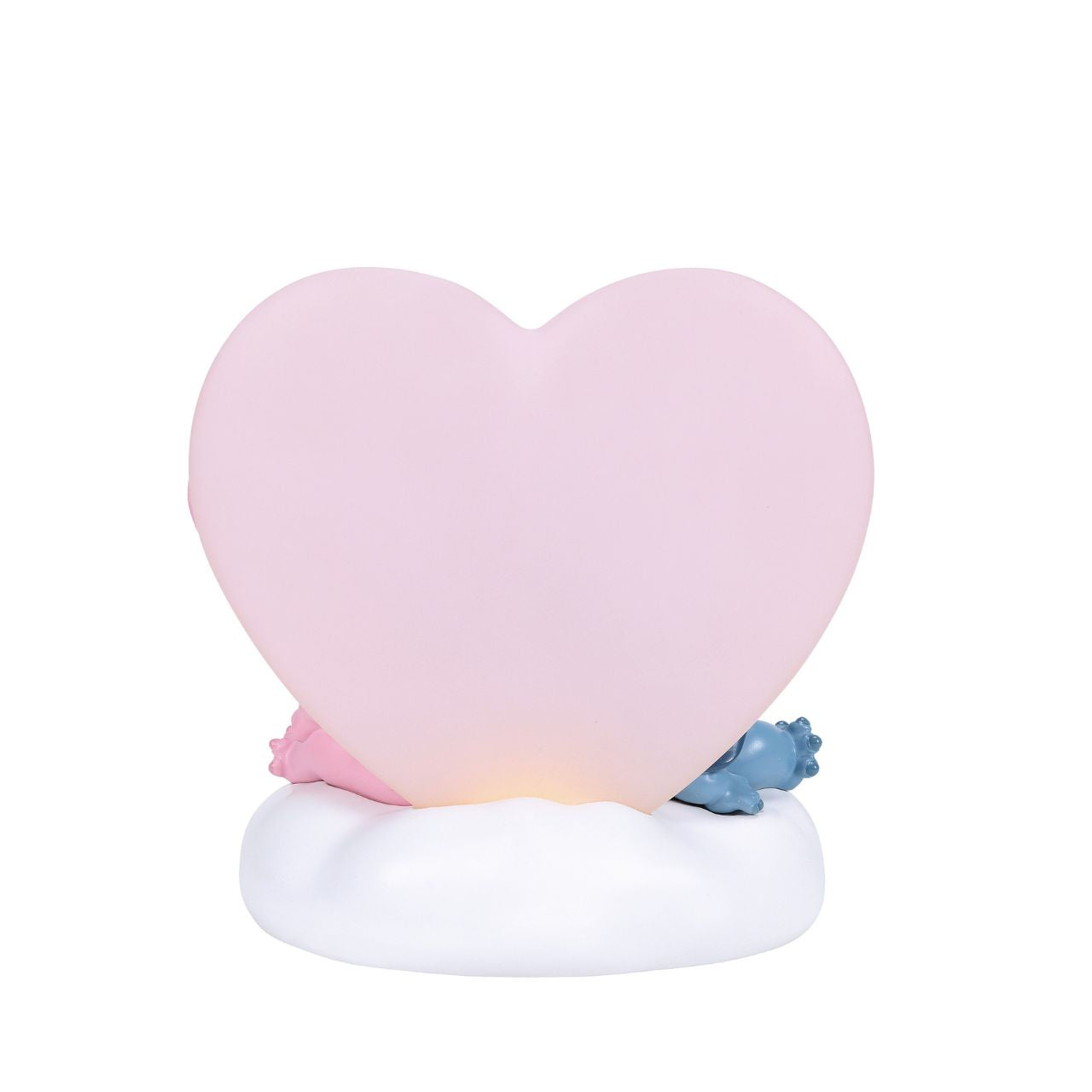 Featuring, Stitch, Angel and Scrump, this cute and cosy scene features a light up pink heart that softly glows. This piece is perfect for any Disney or Stitch fans or in a nursery or bedroom setting.