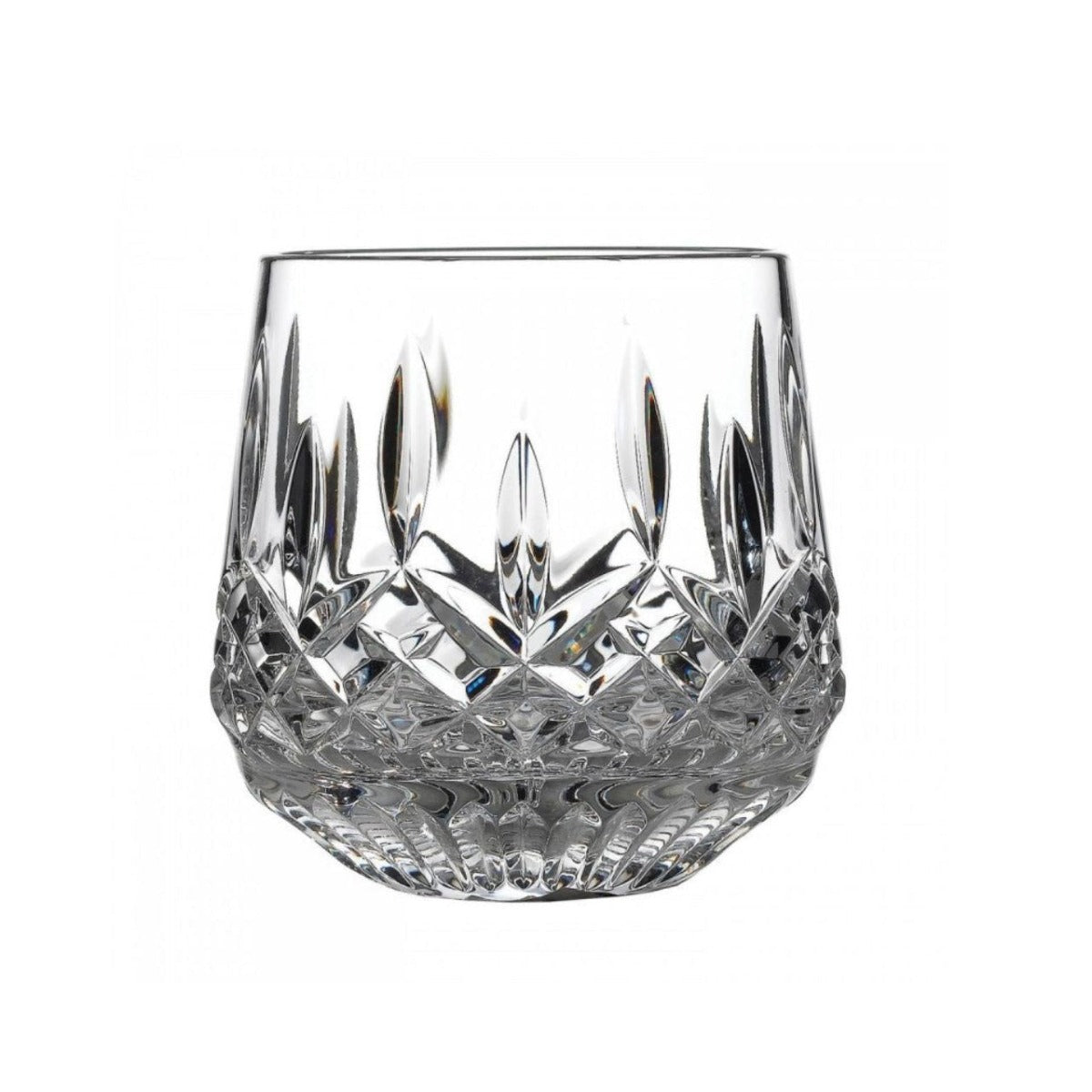 Waterford Crystal Lismore Whiskey Glass Set of 4  The Waterford Lismore pattern is a stunning combination of brilliance and clarity. You could honor Lismore's Irish roots serving drams in these Lismore Old Fashioned glasses, or use them to serve spirits 'on the rocks.'