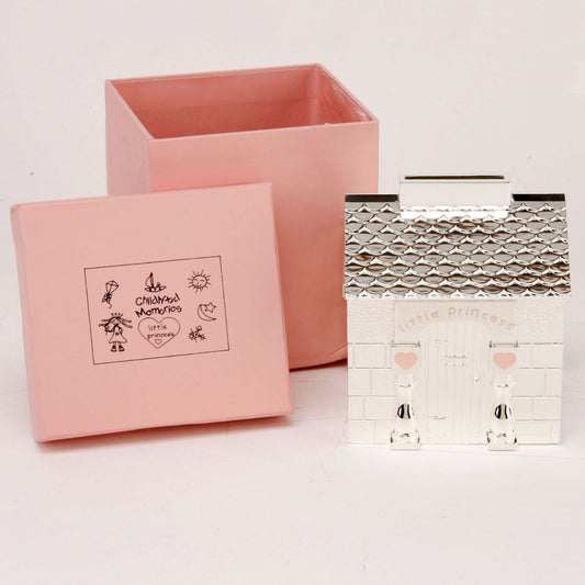 This Little Princess Wendy House Shaped Money Box is a fun and unique way to teach children about saving money. With its charming design and durable construction, it's not only a cute addition to any child's room, but also a practical tool for instilling good financial habits.