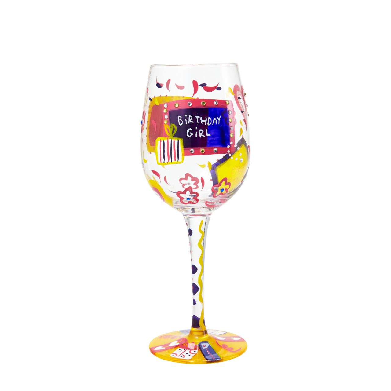 One of Lolita's original glasses and a best-seller since launch...?Don't think twice, it's a beautiful gem-spangled gift for any girly wine-lover, of any age.