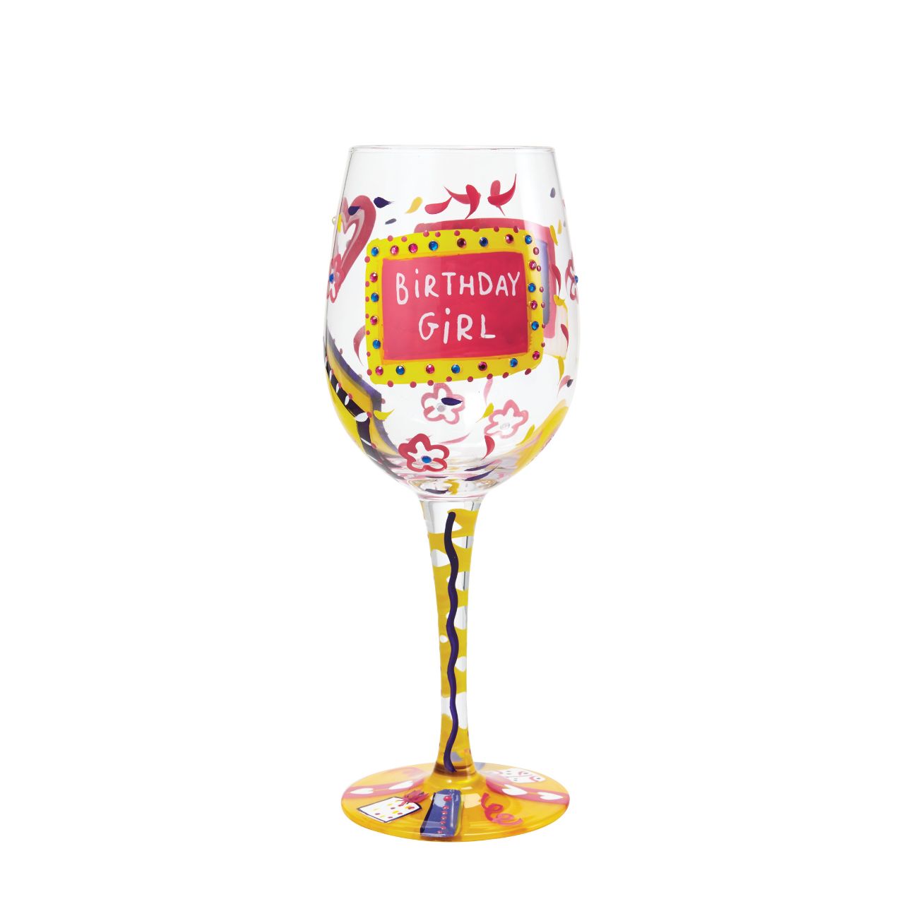 One of Lolita's original glasses and a best-seller since launch...?Don't think twice, it's a beautiful gem-spangled gift for any girly wine-lover, of any age.
