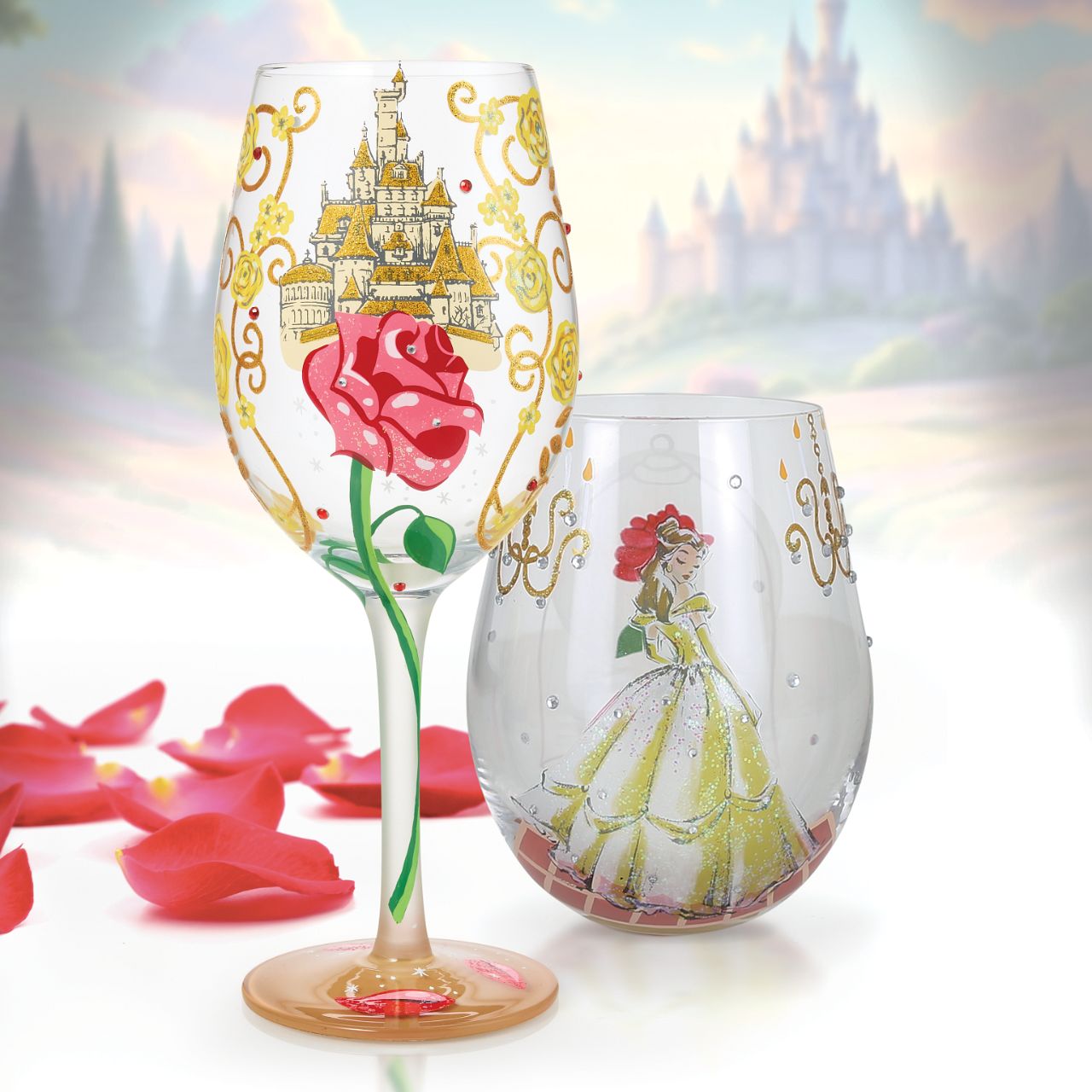 The Princess Belle Stemmed Glass is designed for retailers seeking premium high-wuality character drinkware. Its iconic artwork will attract collectors, Disney adults, and gift shoppers, making it suitable for year-round sales and seasonal gifting.