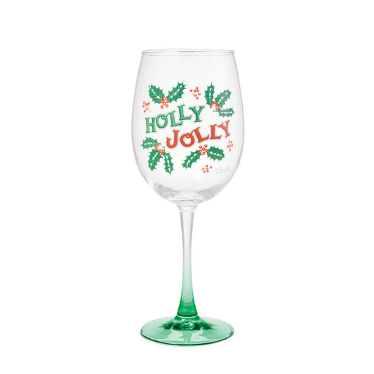 Toast to the most wonderful time of the year with this Celebrations by Lolita glass, featuring a transparent gradient effect and Christmas time message. Featuring sprigs of holly and festive words in red and green script, this cup is filled with cheer.