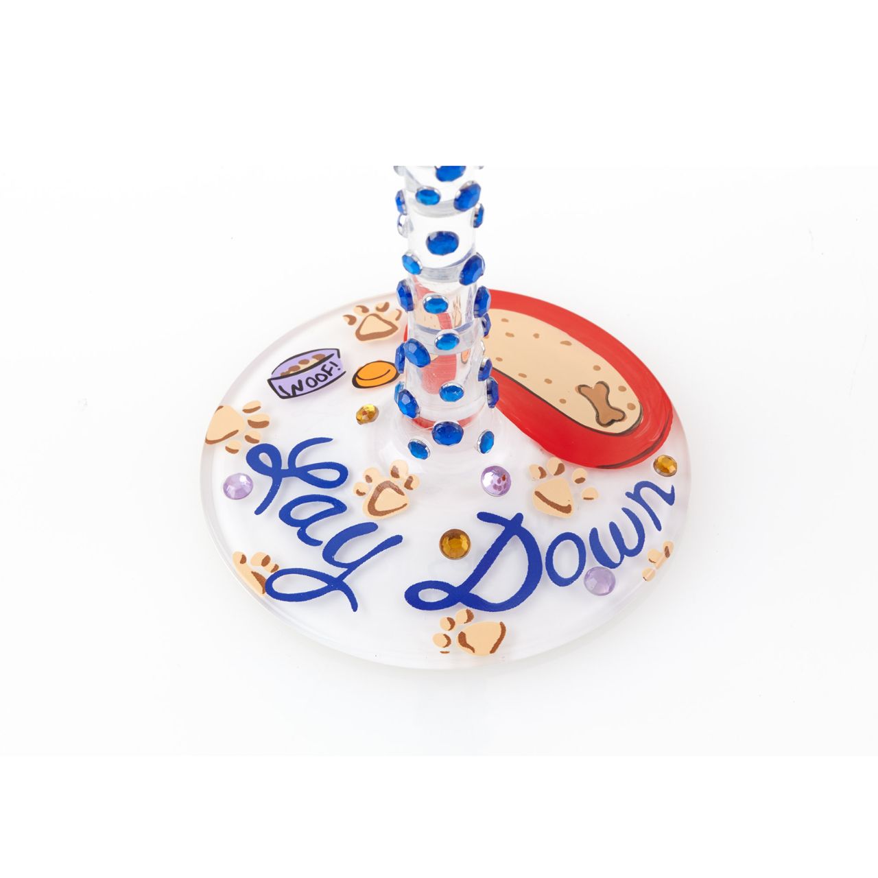 It doesn't count as drinking alone if the dog is home. Dog lovers will enjoy pouring a glass of their favourite wine to drink in the company of their favourite furry friend in this 15 oz. ode to puppy love. Designed by the US artist Lolita, each glass is mouth-blown and hand-painted using food grade non-toxic paint to create their stunning designs.