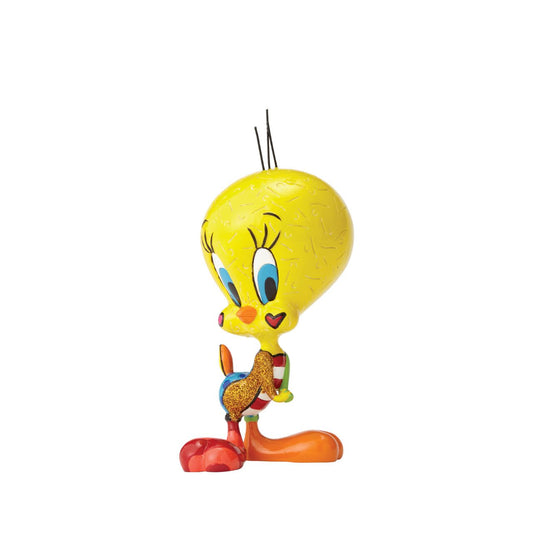 Featured here is the some what innocent little yellow canary, famously named Tweety Bird. Everyone's favourite and sweetest yellow bird Tweety from Looney Tunes has had a Britto transformation.
