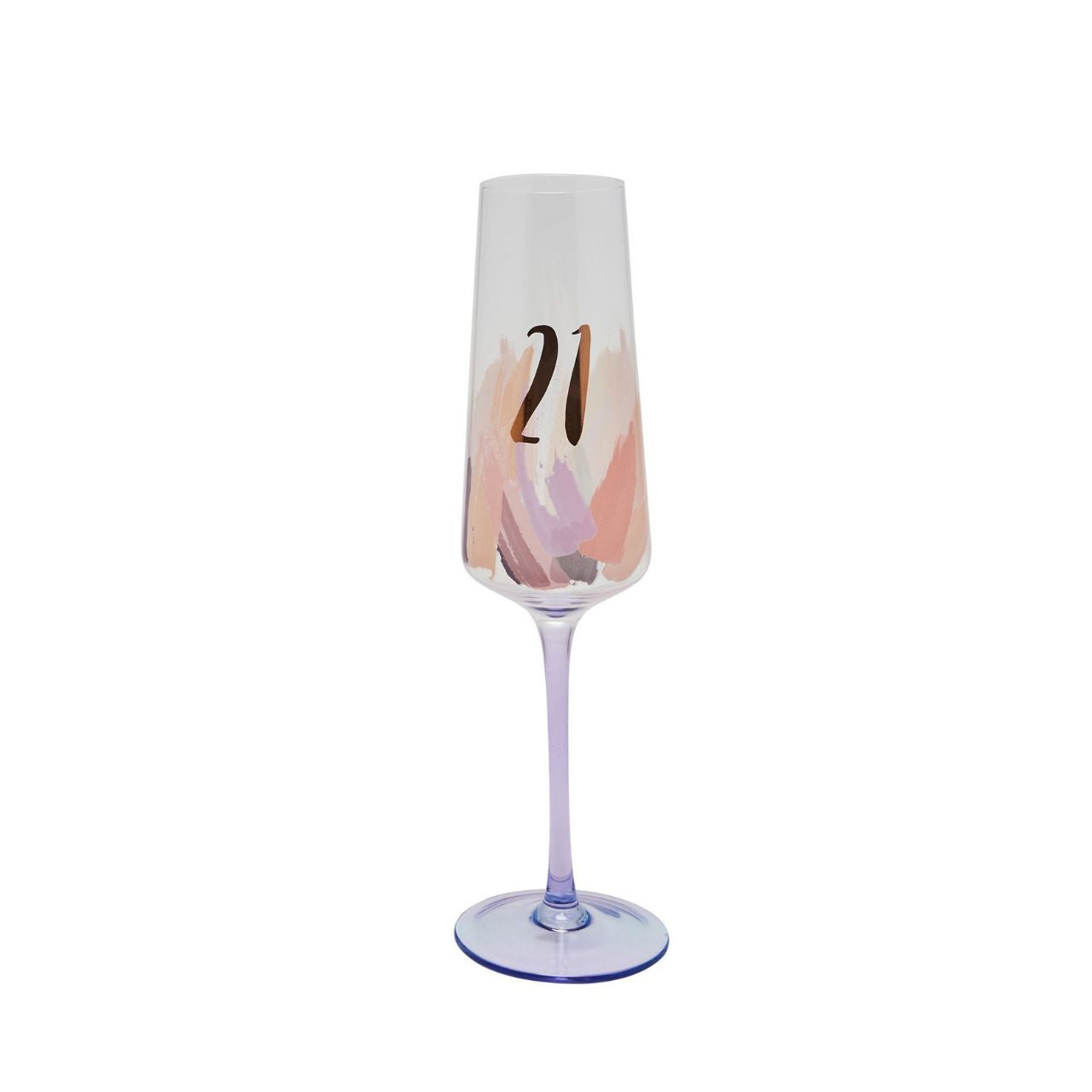 Celebrate special moments in style with the Luxe Brushstroke Birthday Flute 21 from Hotchpotch by CELEBRATIONS. Crafted from glass with a lustrous shiny finish, this birthday flute adds a touch of sophistication.
