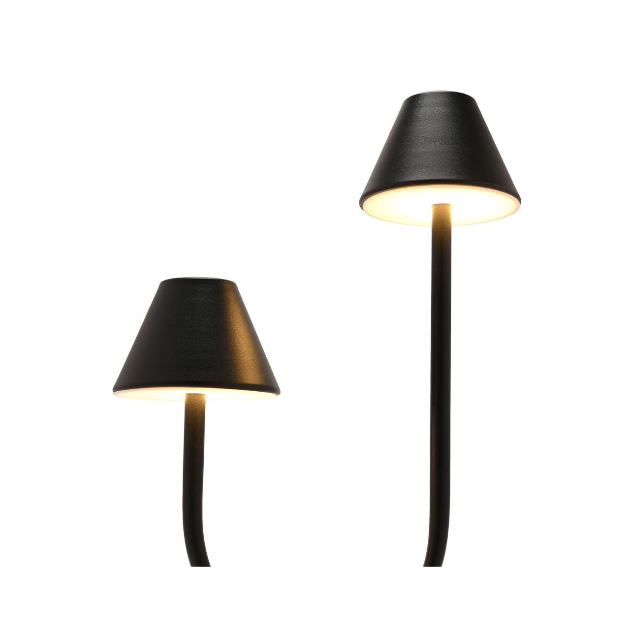 Featuring a contemporary matte black finish, this lamp combines style with functionality. Equipped with touch-sensitive controls and adjustable lighting.