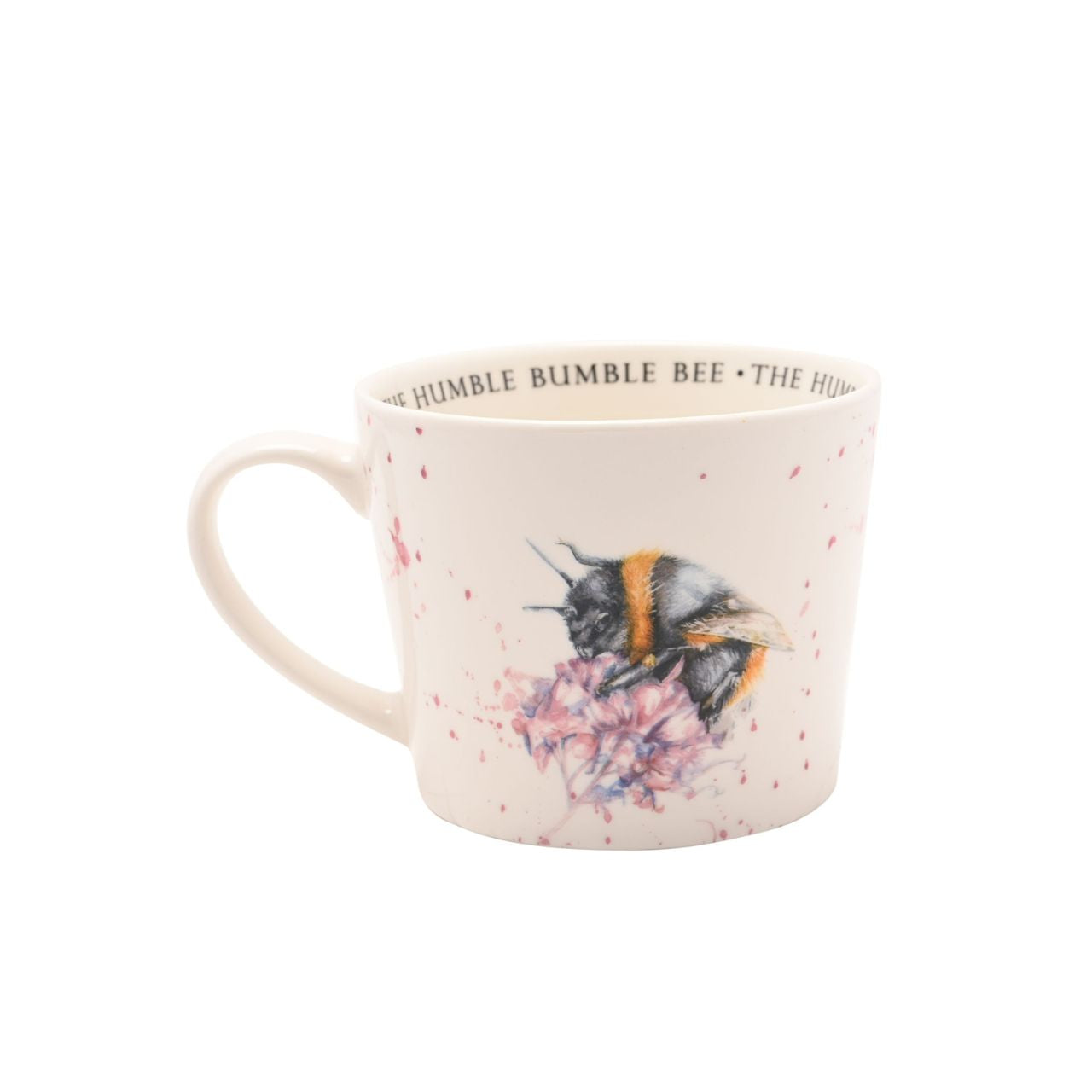 The Meg Hawkins Cup - Bumble Bee is a ceramic mug perfect for animal lovers and countryside enthusiasts.