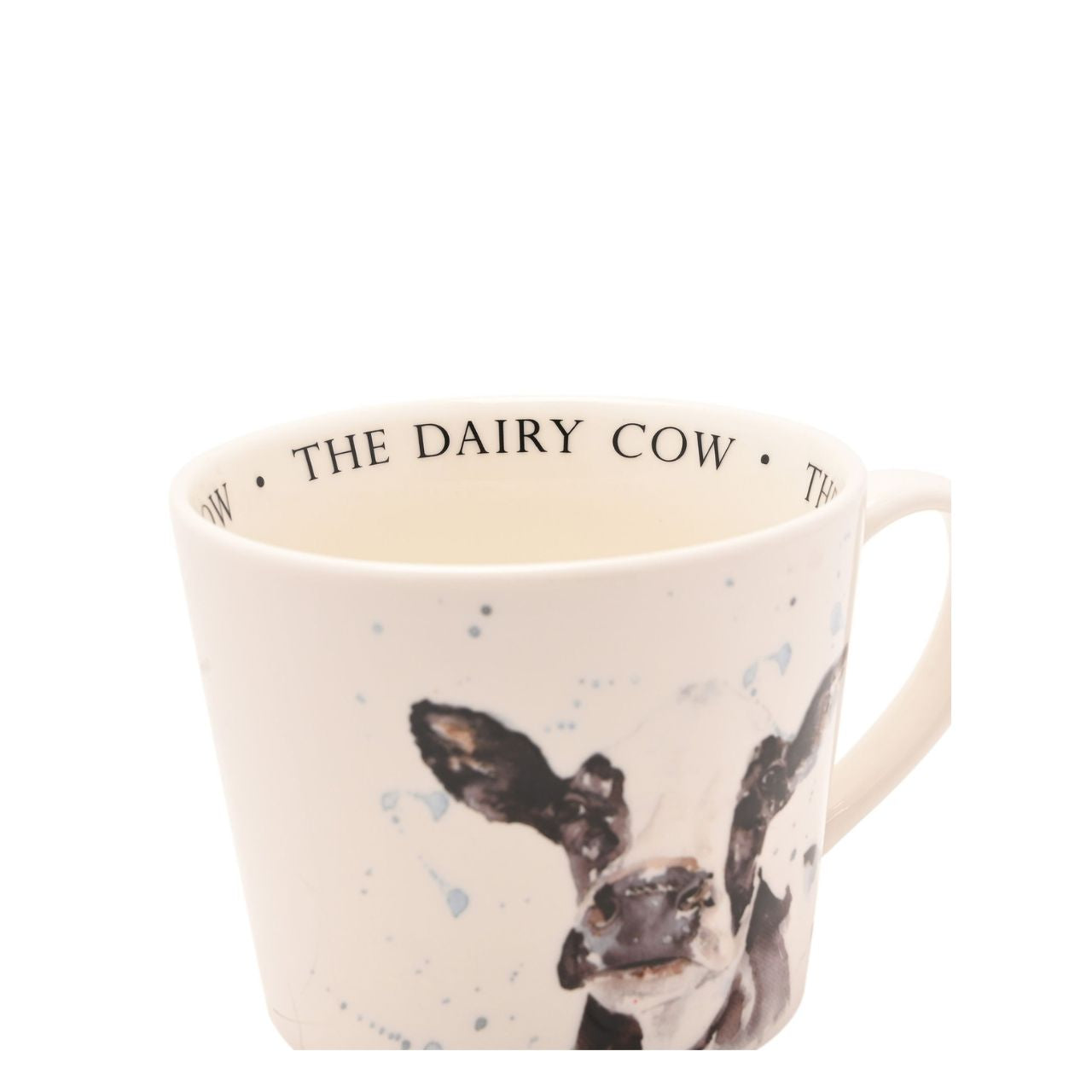 The Meg Hawkins Cup - Cow is a ceramic mug perfect for animal lovers and countryside enthusiasts.