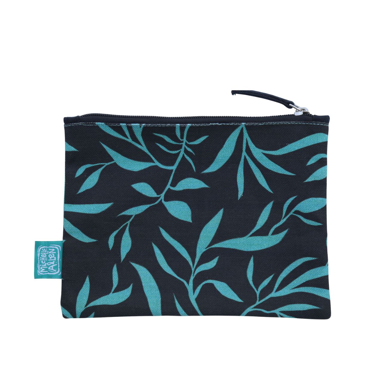 Michelle Allen Fox and Flowers Zipped Pouch Medium  These beautiful zippered 100% Cotton pouches are perfect for pencils/pens, trinkets, charging cords, make up or pretty much anything you can possibly think of. 