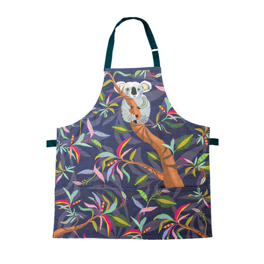 Michelle Allen Kids Koala Apron  The kids in your life are going to love having an apron that was made just for them. This Koala apron is made of durable cotton canvas, and is perfect for crafting, gardening, helping out in the kitchen, or just looking like the coolest kid in the house.