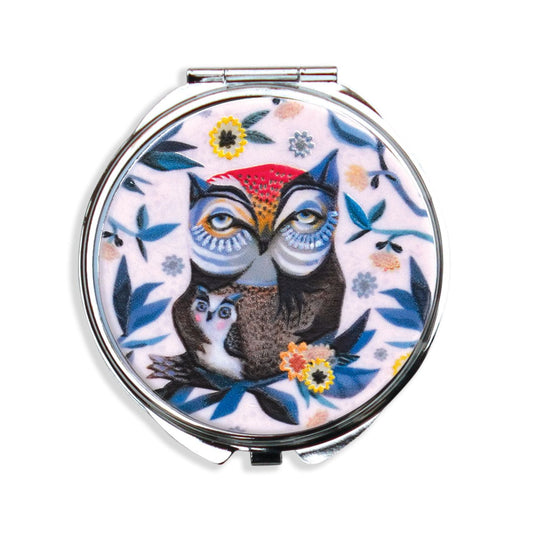 Michelle Allen Owl and Owlet Trinket Box  This lightweight and durable Owl and Owlet trinket box makes a splendid gift for a friend or yourself. They are the perfect size to fit in any purse, make-up bag, carry on, or backpack. And best of all, they are super practical for every day use.