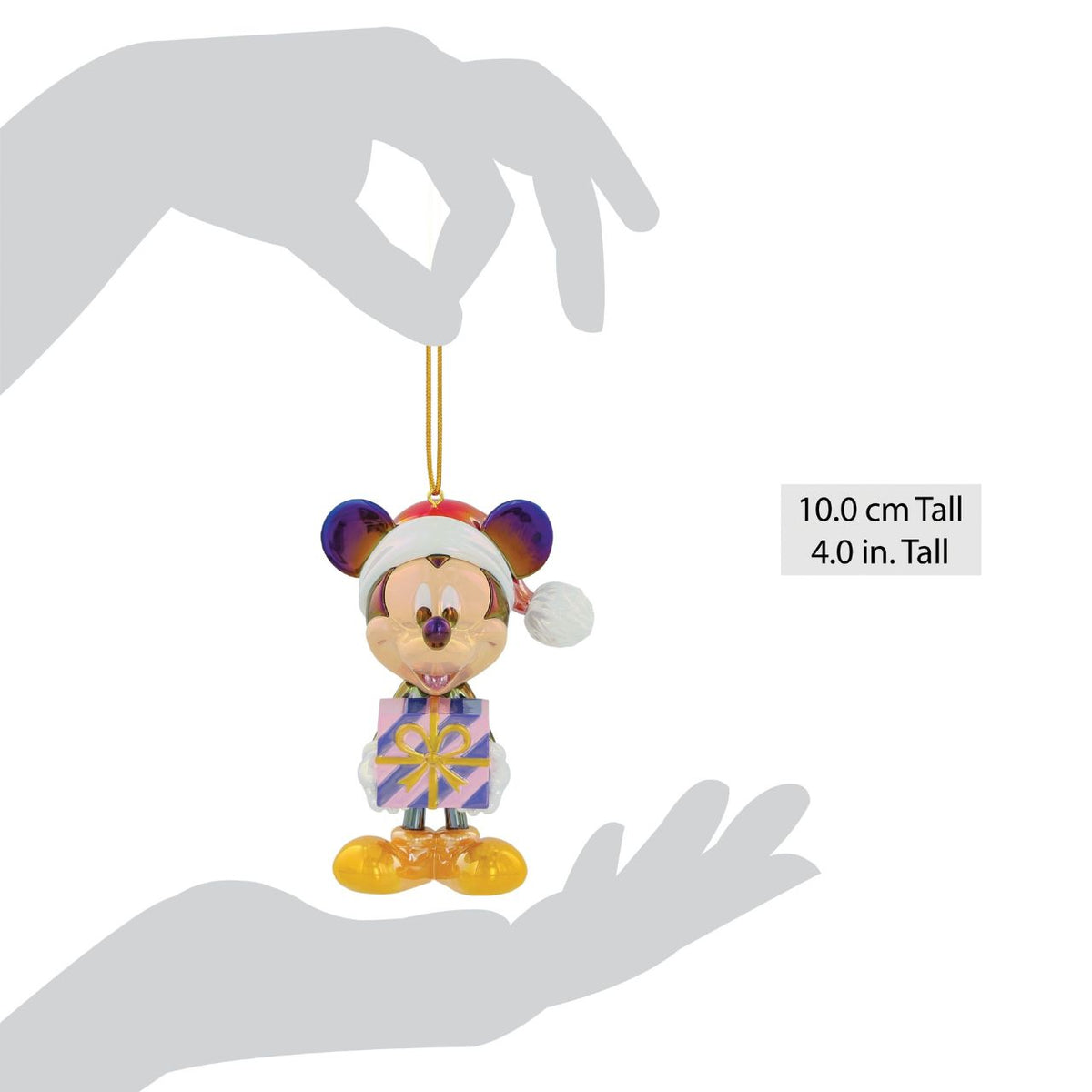 Bring instant Disney magic to your Christmas tree with this charming Mickey Mouse hanging ornament.